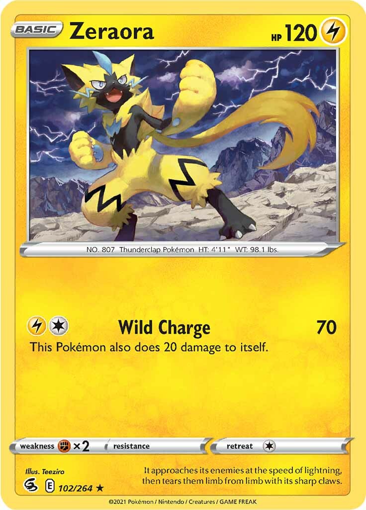 Zeraora (102/264) [Sword & Shield: Fusion Strike] | Silver Goblin