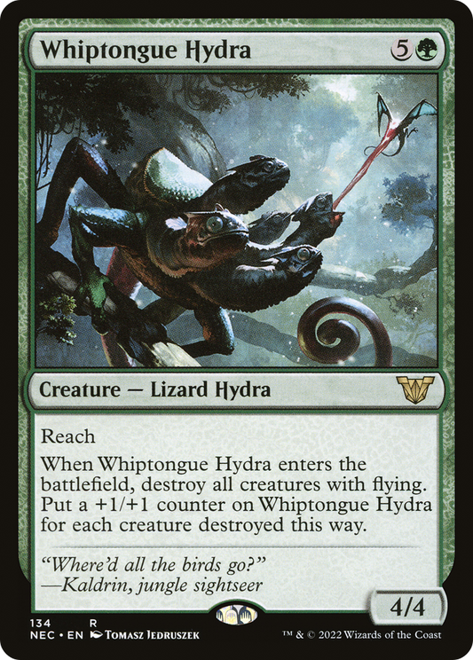 Whiptongue Hydra (134) - Neon Dynasty Commander