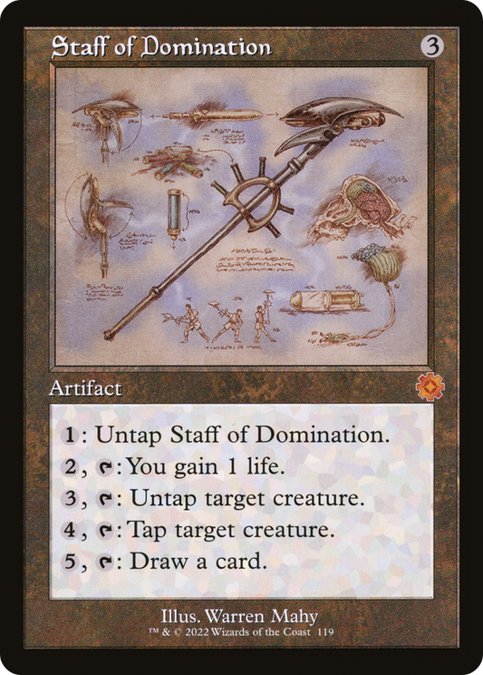 Staff of Domination (Retro Schematic) [The Brothers' War Retro Artifacts] Foil