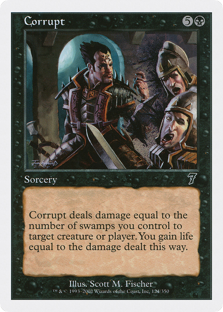 Corrupt (124) Foil - Seventh Edition