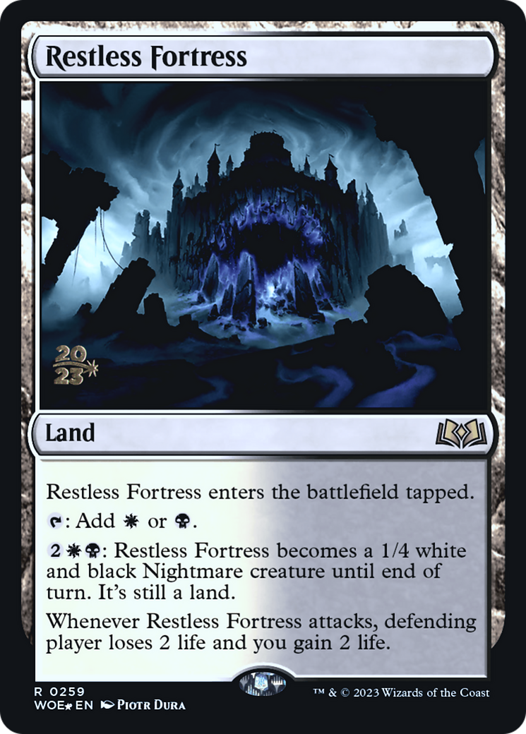 Restless Fortress (259) Foil - Wilds of Eldraine Promos