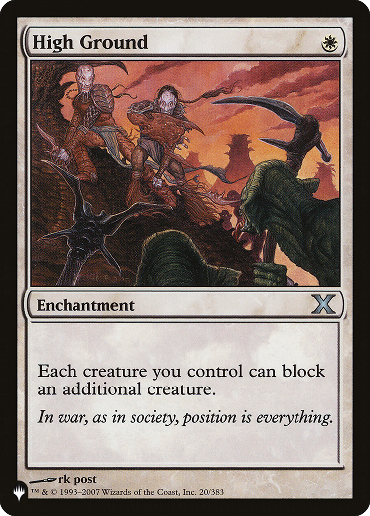 High Ground (10E-20) - The List