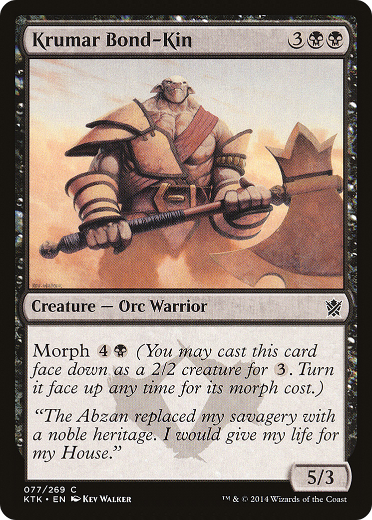 Krumar Bond-Kin (077) - Khans of Tarkir
