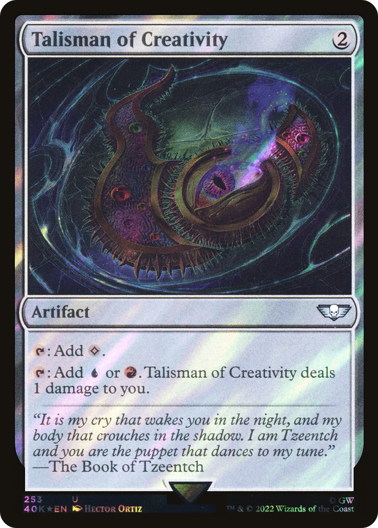 Talisman of Creativity (253) Surge Foil - Warhammer 40,000 Commander