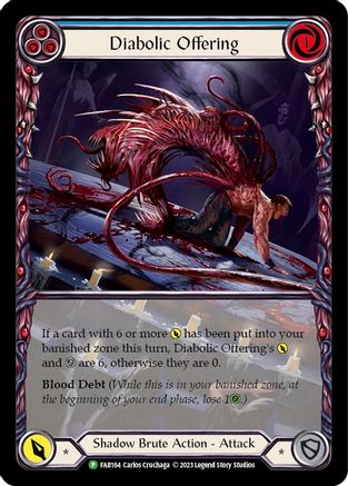 Diabolic Offering (FAB164) Rainbow Foil - FaB Promos