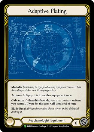 Adaptive Plating (FAB169) Cold Foil - FaB Promos
