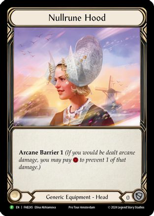 Nullrune Hood (FAB245) Rainbow Foil - FaB Promos