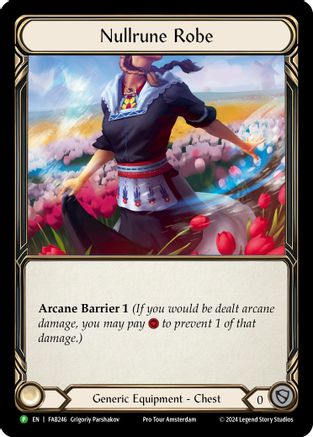 Nullrune Robe (FAB246) Rainbow Foil - FaB Promos