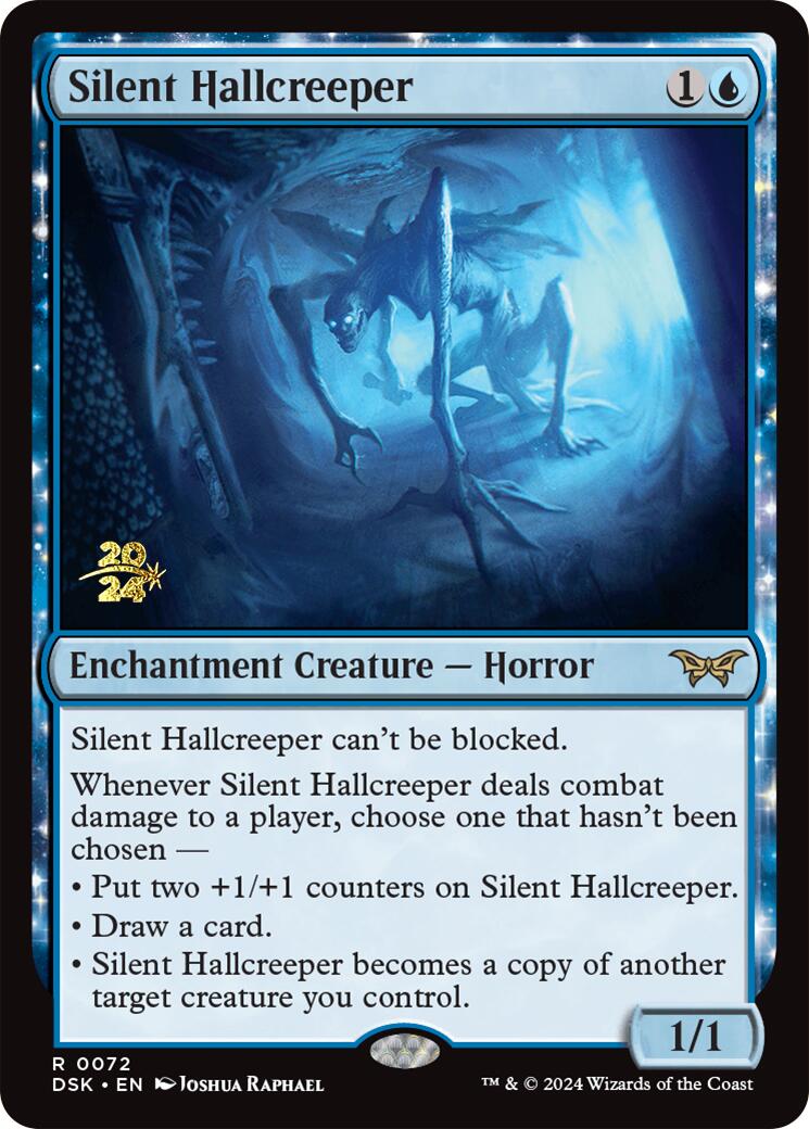 Silent Hallcreeper [Duskmourn: House of Horror Prerelease Promos] | Silver Goblin