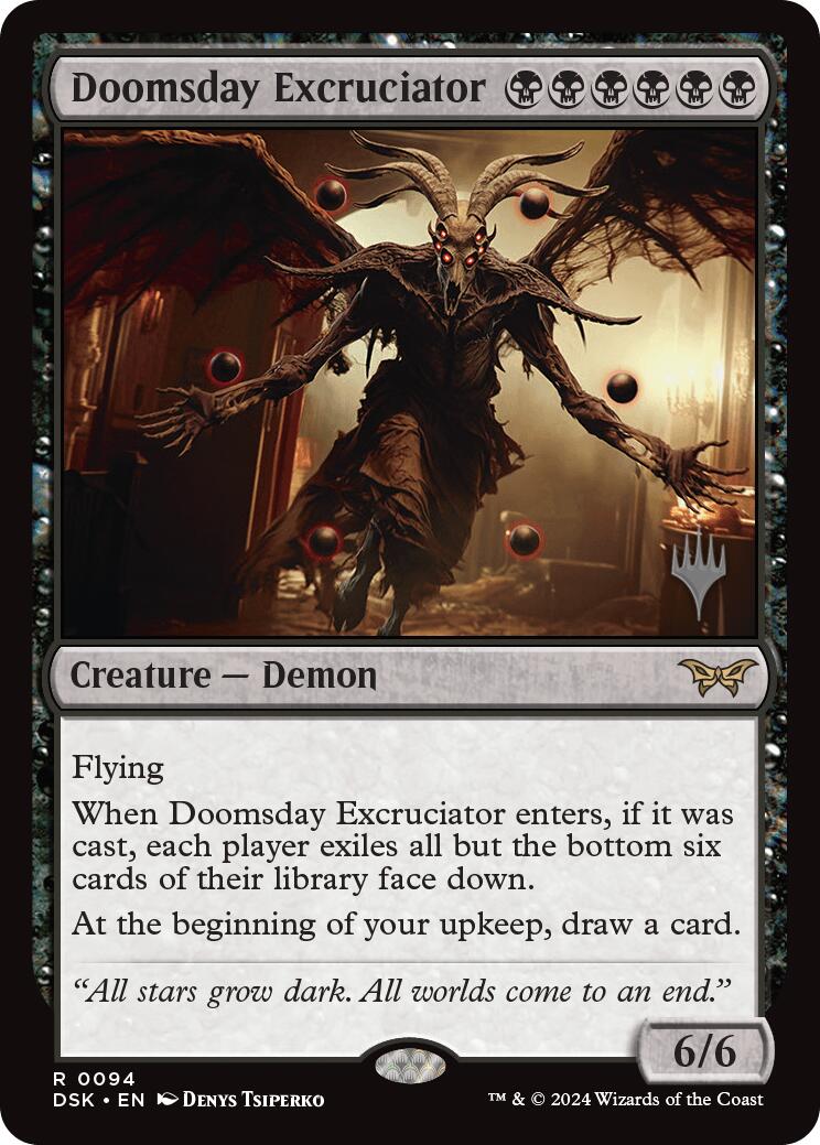 Doomsday Excruciator [Duskmourn: House of Horror Promos] | Silver Goblin