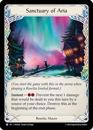 Sanctuary of Aria (OSC028) - Blitz Deck: Rosetta - Oscilio