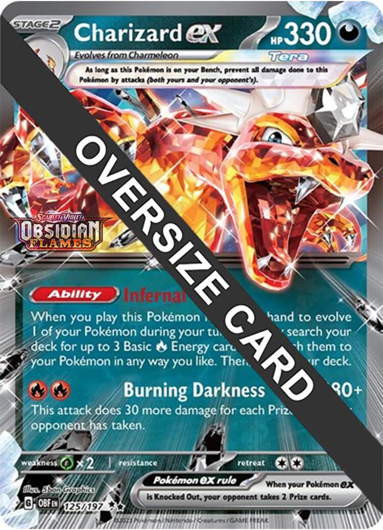 Charizard ex (125/197 - Jumbo Card) [Scarlet & Violet: Obsidian Flames] | Silver Goblin