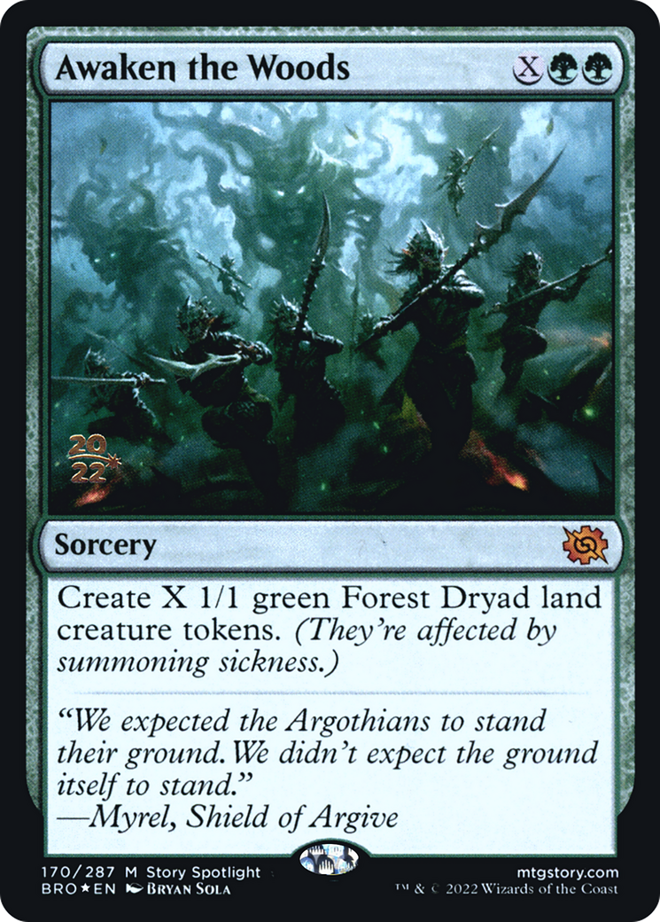 Awaken the Woods (170s) Foil - The Brothers' War Promos