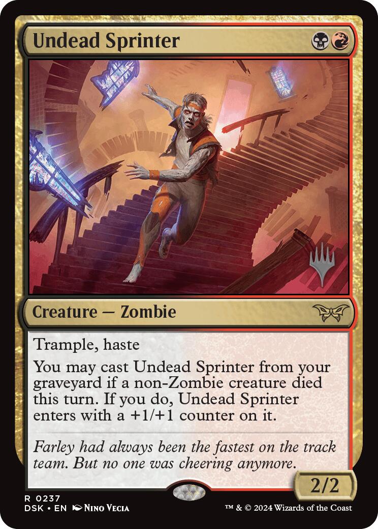 Undead Sprinter [Duskmourn: House of Horror Promos] | Silver Goblin