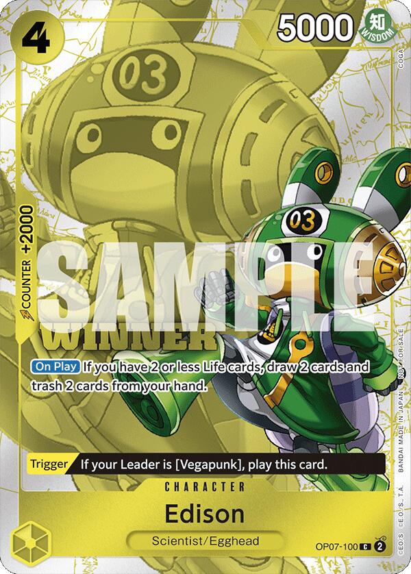 Edison (Winner Pack 2024 Oct.-Dec.) [One Piece Promotion Cards] | Silver Goblin