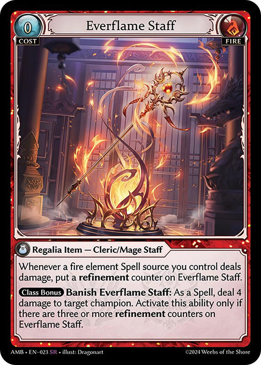 Everflame Staff (023) [Mortal Ambition] Foil