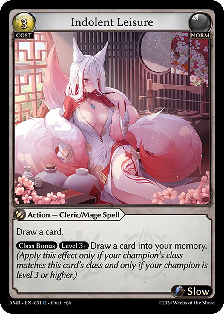 Indolent Leisure (051) [Mortal Ambition] Foil