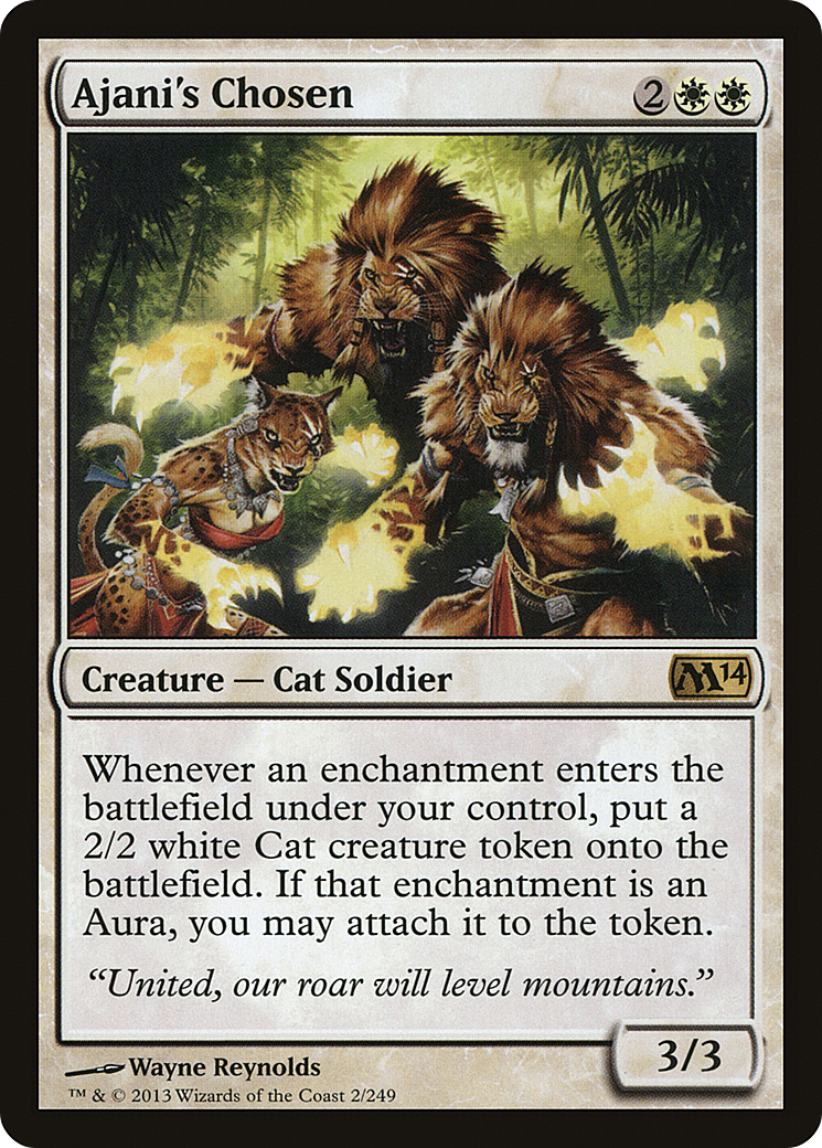 Ajani's Chosen [Magic 2014] Foil