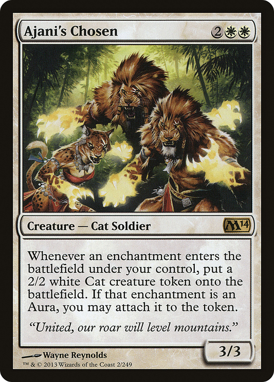 Ajani's Chosen [Magic 2014] Foil