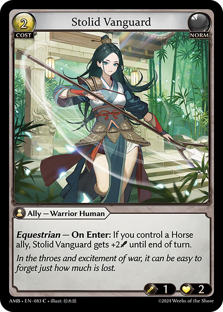 Stolid Vanguard (083) [Mortal Ambition] Foil