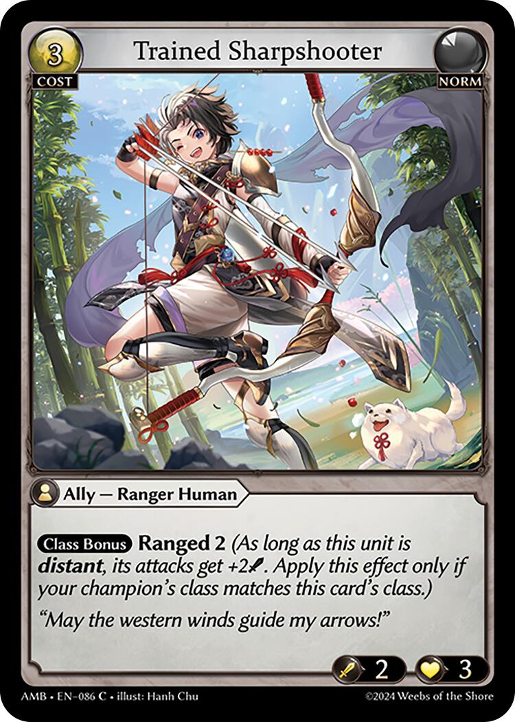 Trained Sharpshooter (086) [Mortal Ambition] Foil