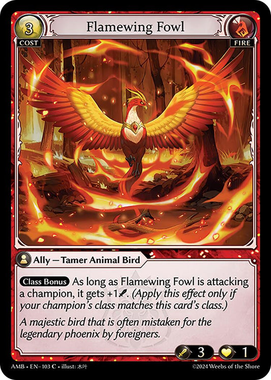 Flamewing Fowl (103) [Mortal Ambition] Foil