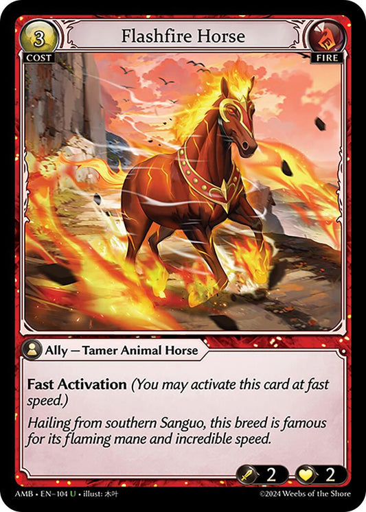 Flashfire Horse (104) [Mortal Ambition] Foil
