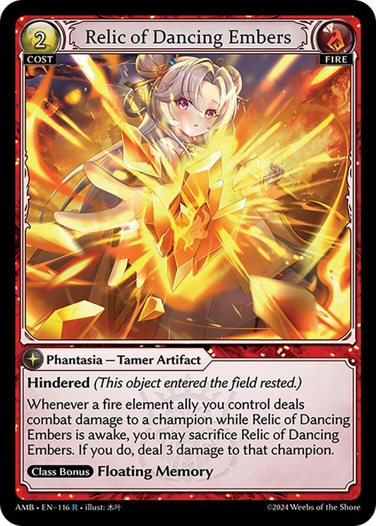 Relic of Dancing Embers (116) [Mortal Ambition] Foil