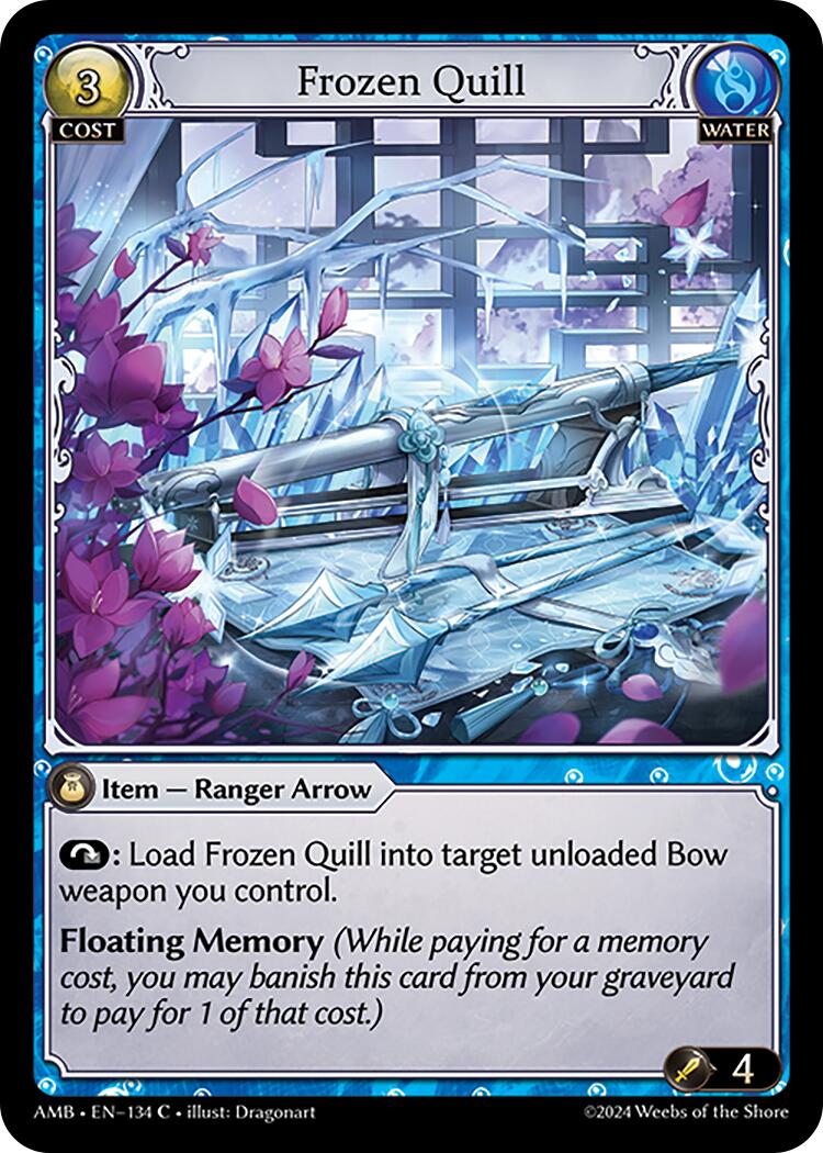 Frozen Quill (134) [Mortal Ambition] Foil