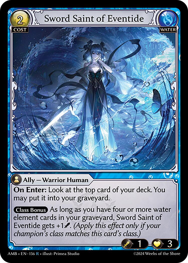 Sword Saint of Eventide (156) [Mortal Ambition] Foil
