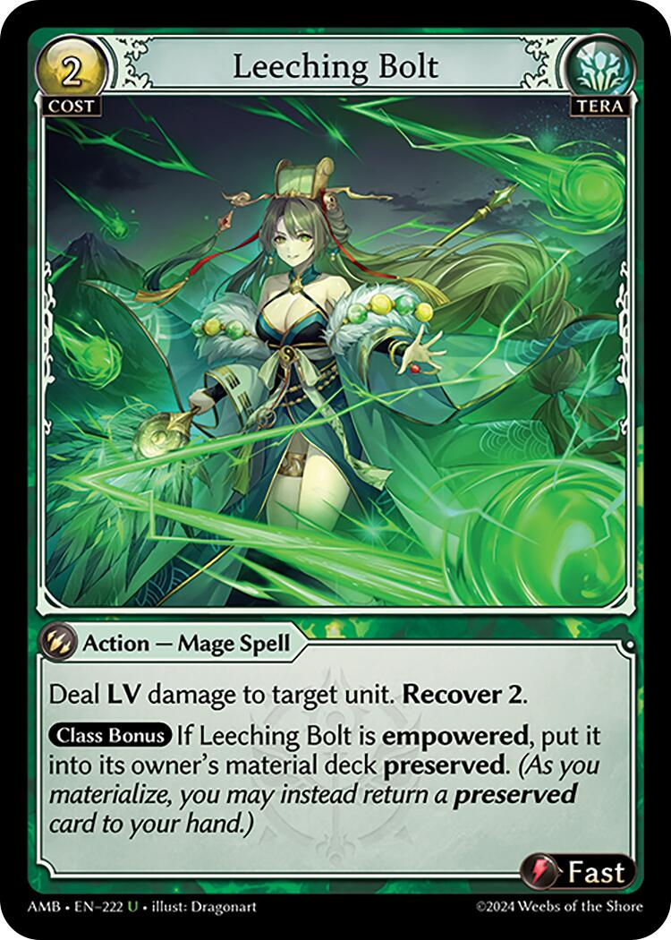 Leeching Bolt (222) [Mortal Ambition] Foil