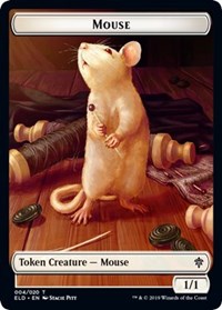 Mouse // Food (17) Double-Sided Token [Throne of Eldraine Tokens] | Silver Goblin