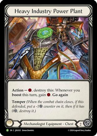 Heavy Industry Power Plant - JDG032 (JDG032) Cold Foil - Flesh and Blood: Promo Cards
