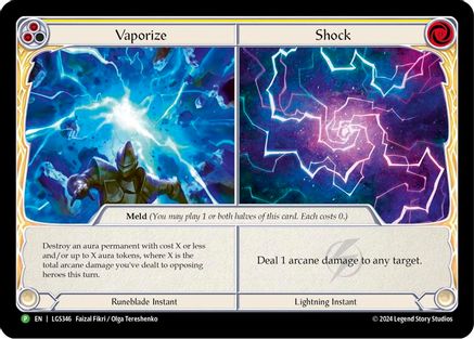 Vaporize // Shock (LGS346) Cold Foil - FaB Promos