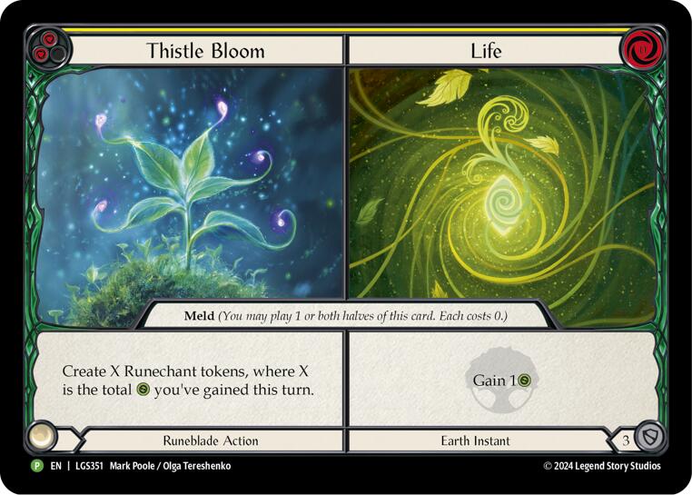 Thistle Bloom // Life - LGS351 [LGS351] (Promo)  Cold Foil | Silver Goblin