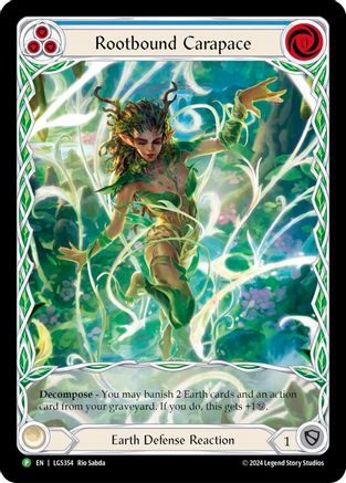 Rootbound Carapace (Blue) (Extended Art) (LGS354) Rainbow Foil - FaB Promos