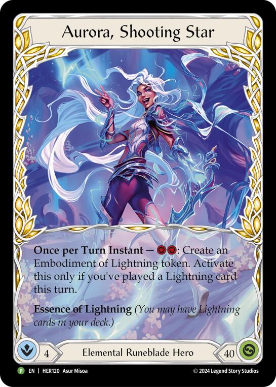 Aurora, Shooting Star - HER120 [HER120] (Promo)  Rainbow Foil | Silver Goblin