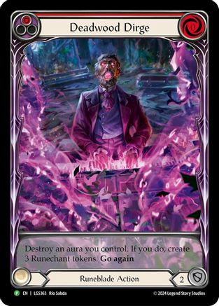 Deadwood Dirge (Red) (Extended Art) (LGS363) Rainbow Foil - FaB Promos