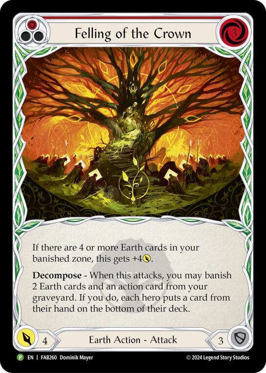 Felling of the Crown [FAB260] (Promo)  Cold Foil | Silver Goblin