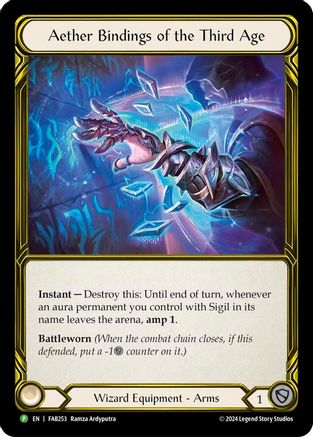 Aether Bindings of the Third Age (Golden) (FAB253) - Flesh and Blood: Promo Cards