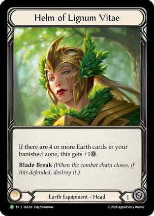 Helm of Lignum Vitae (LGS312) Rainbow Foil - FaB Promos