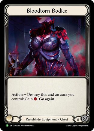 Bloodtorn Bodice (LGS316) Rainbow Foil - FaB Promos