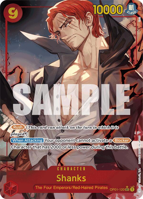 Shanks (OP01-120) (Alternate Art) [Premium Booster -The Best-] | Silver Goblin