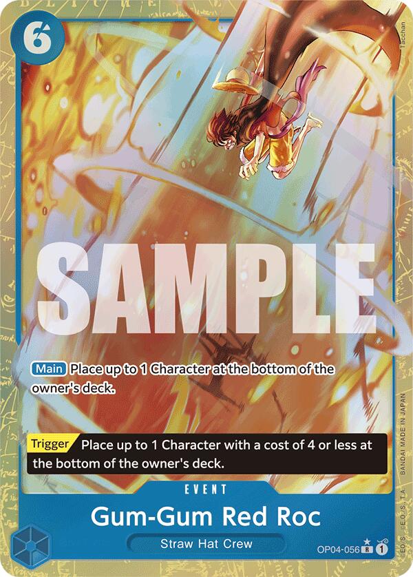 Gum-Gum Red Roc (Alternate Art) (Tacchan) [Extra Booster: Memorial Collection] | Silver Goblin