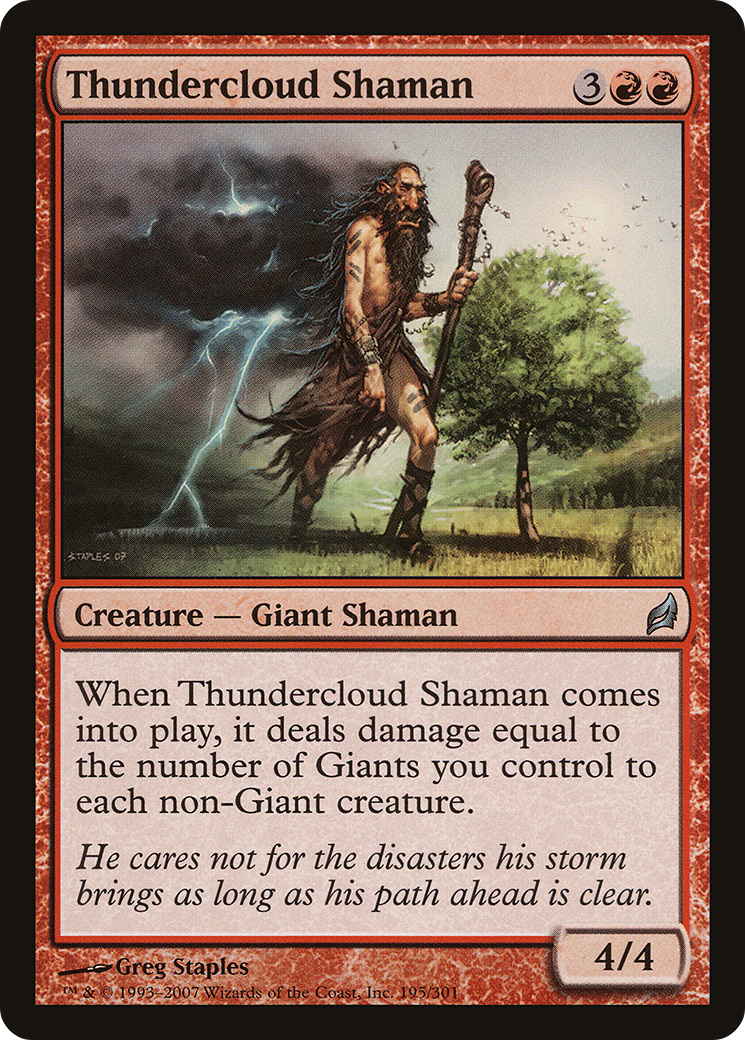 Thundercloud Shaman (195) Foil - Lorwyn