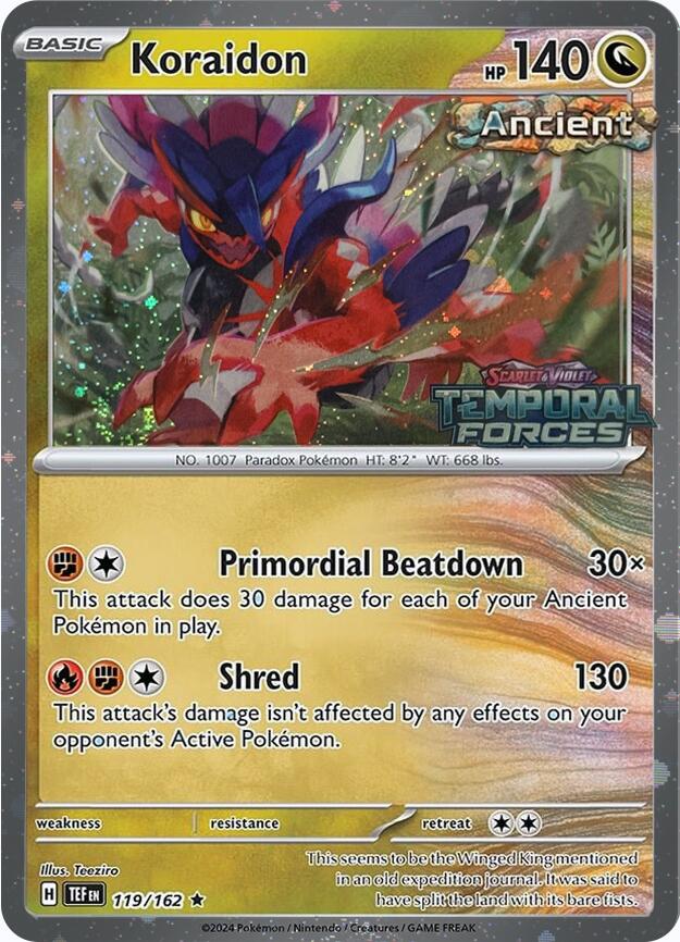 Koraidon (119/162) (European Promo) [Miscellaneous Cards] | Silver Goblin