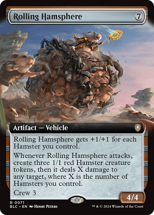 Rolling Hamsphere (Extended Art) [Bloomburrow Commander] Foil
