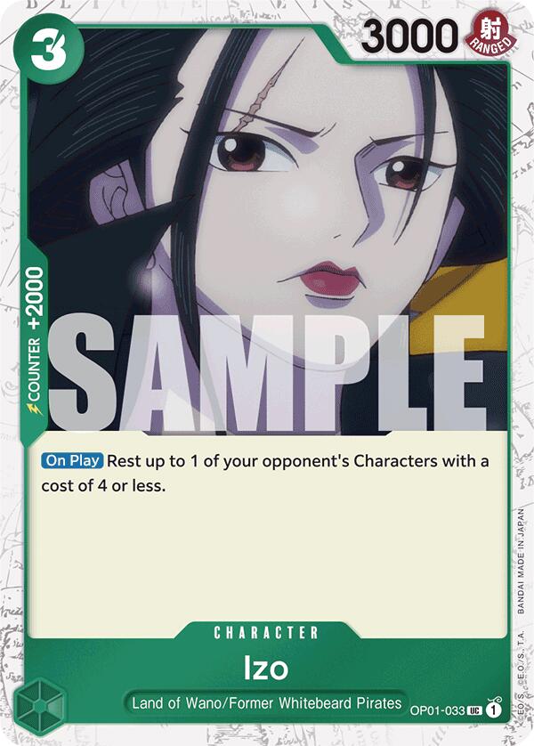 Izo (OP01-033) (Jolly Roger Foil) [Premium Booster -The Best-] | Silver Goblin