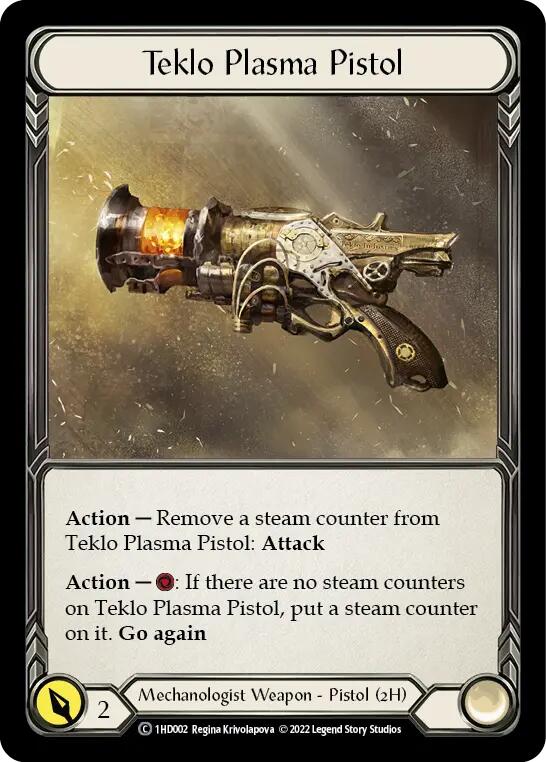 Teklo Plasma Pistol [1HD002] (History Pack 1 Dash Blitz Deck) | Silver Goblin