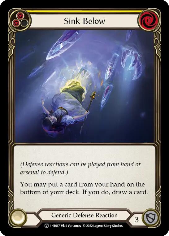 Sink Below (Yellow) [1HT017] (History Pack 1 Dorinthea Blitz Deck) | Silver Goblin